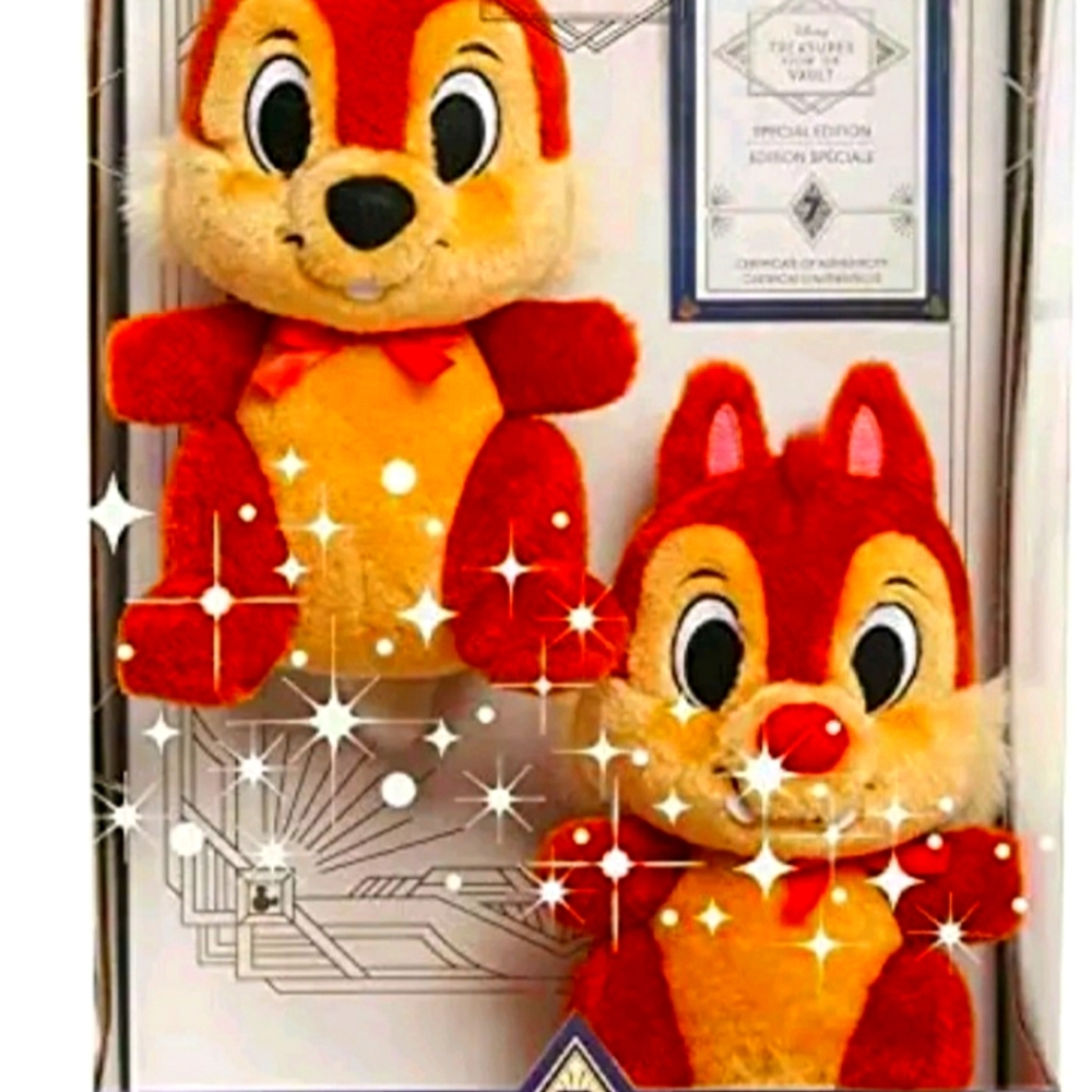 Disney's treasures from the vault limited edition Chip and Dale plush